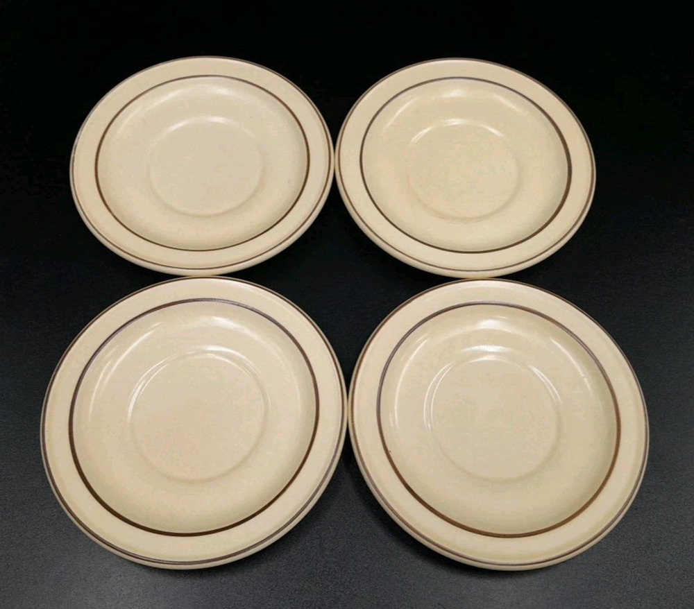 Vintage Pfaltzgraff Village 6 1/2” Coffee Cup Saucer — USA—4 Saucers